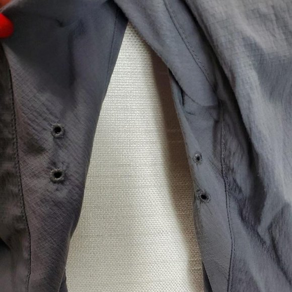 Prana Capri Pants Womens 6 Adjustable Waist Pockets Vented Nylon Outdoors Hiking - Picture 3 of 9